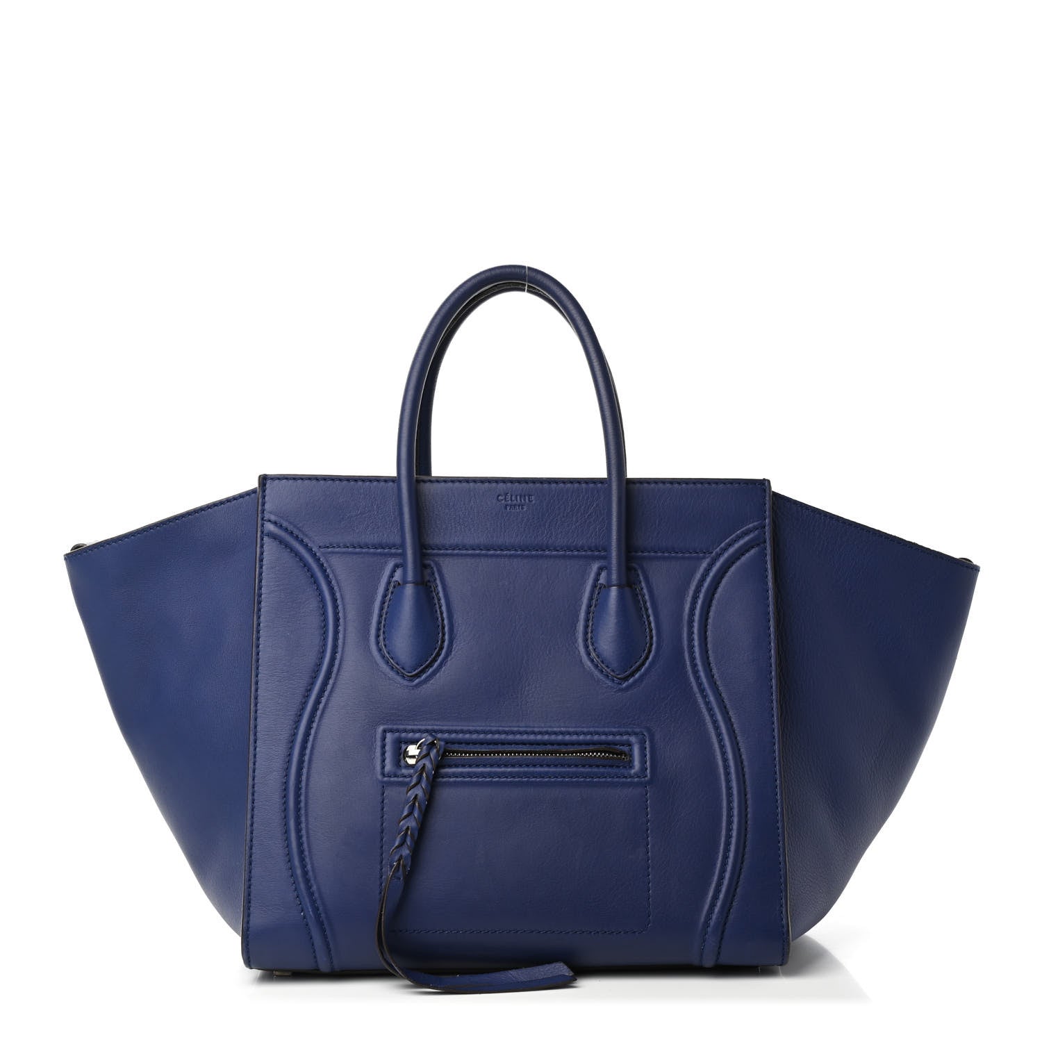 Celine Supple Calfskin Medium Phantom Luggage Indigo 1 of 11