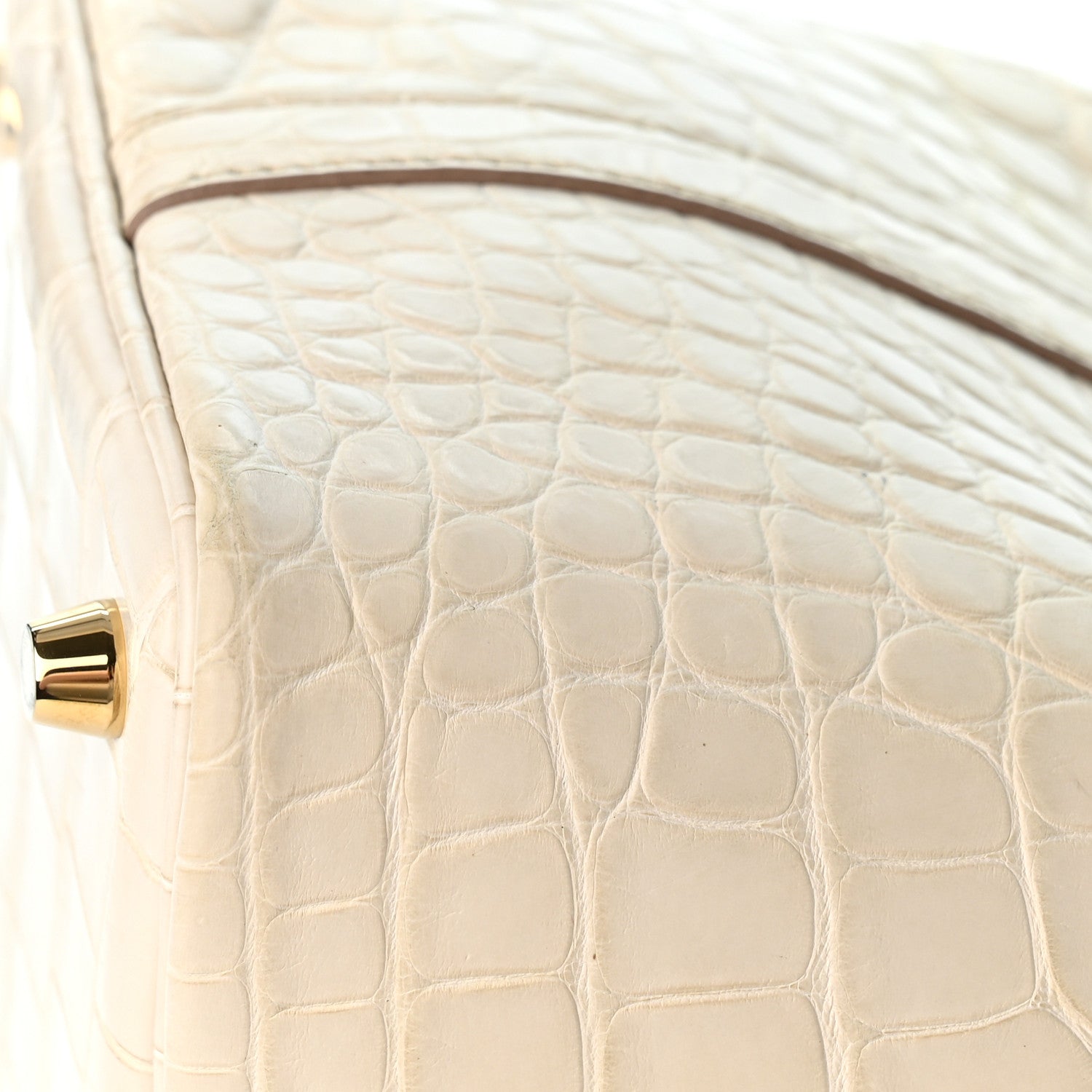Hermes Matte Alligator Picotin Lock 18 Beton 13 of 14