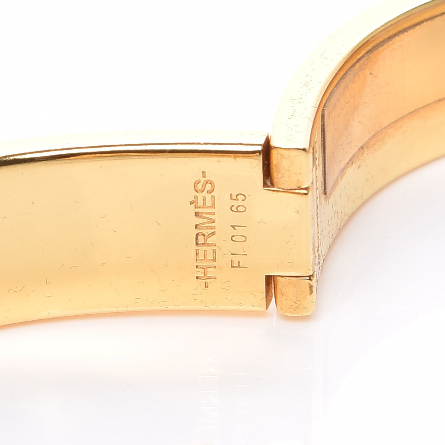 Enamel Narrow Clic Clac H Bracelet PM Black