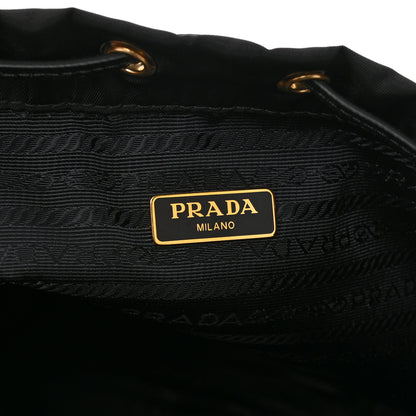 Prada Saffiano Tessuto Nylon Vela Bucket Wristlet Black 6 of 10