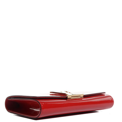 Louis Vuitton Patent Louise Clutch Pomme D'Amour 5 of 10