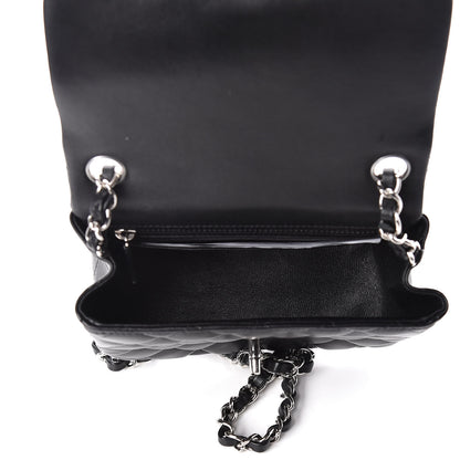 Chanel Lambskin Quilted Mini Square Flap Black 5 of 15