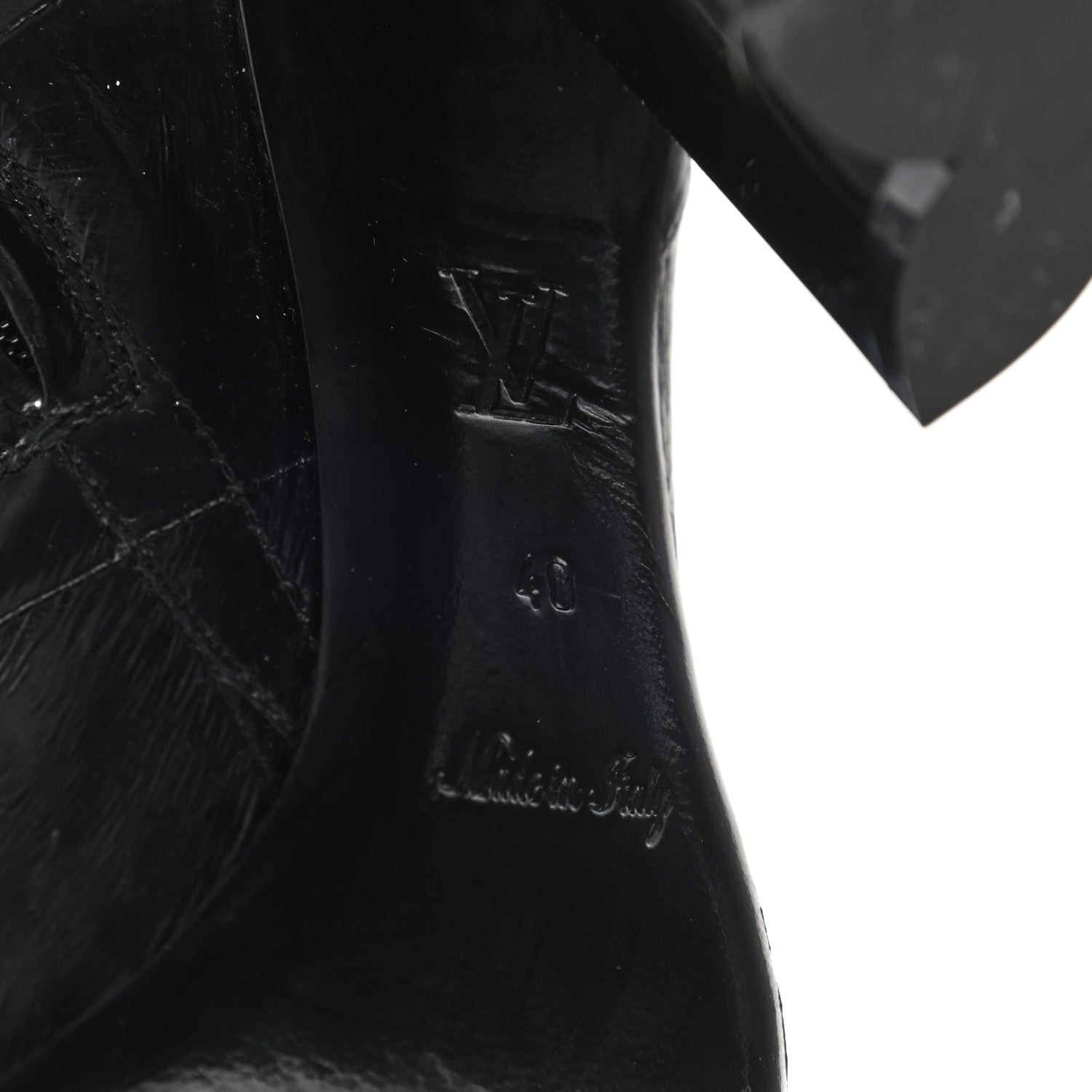 Louis Vuitton Eel Instinct High Boots 40 Black 8 of 12
