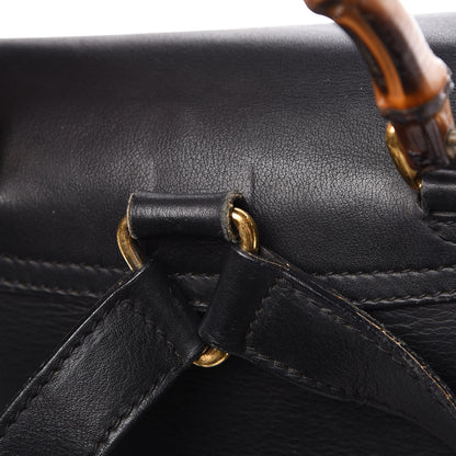 Gucci Calfskin Bamboo Backpack Black 15 of 17
