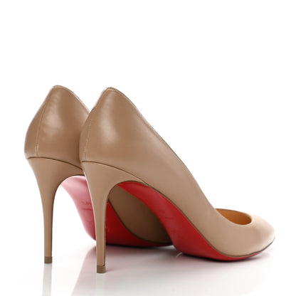 Christian Louboutin Jazz Calfskin Decollete 868 100 Pumps 40.5 Beige 4 of 10