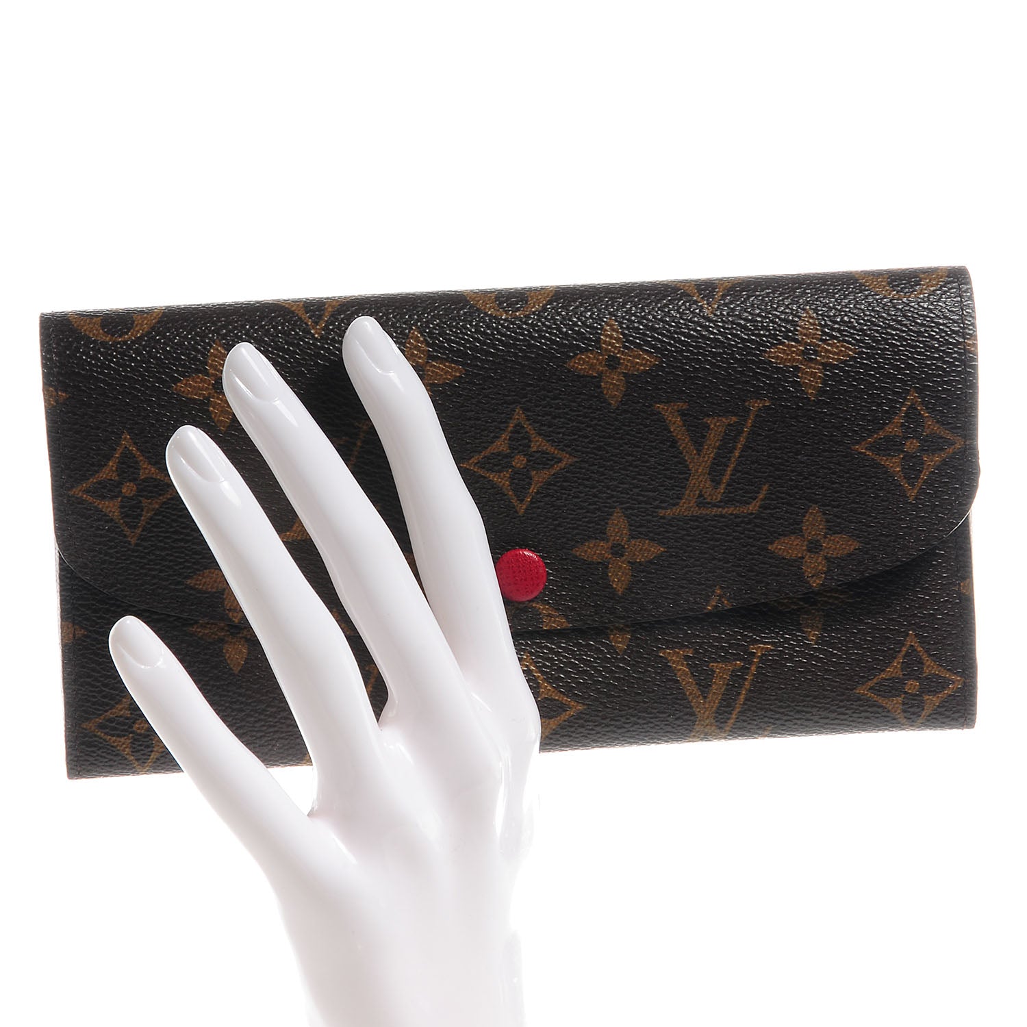 Louis Vuitton Monogram Emilie Wallet Red 2 of 8