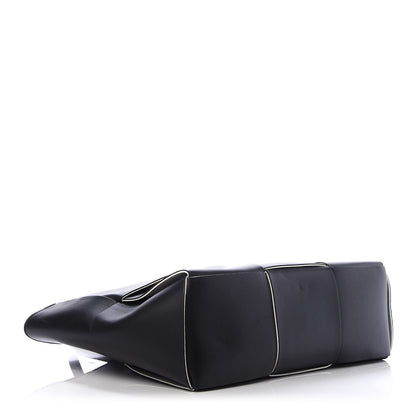 Bottega Veneta Nappa Maxi Intrecciato Arco Tote Black White 5 of 14