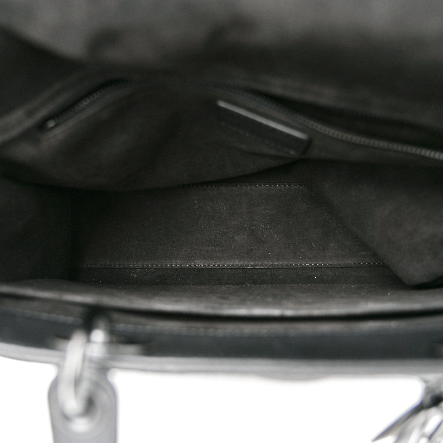 Christian Dior Ultra Matte Calfskin Cannage Large Lady Dior Black 5 of 10