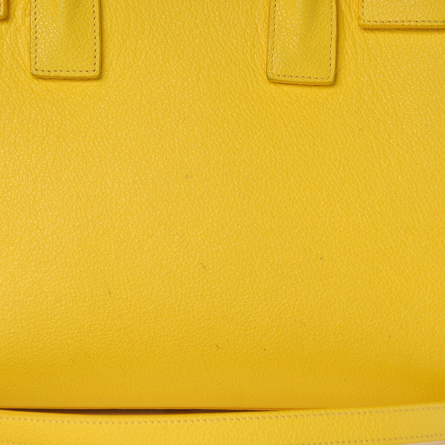 Saint Laurent Grained Calfskin Baby Sac De Jour Yellow 11 of 15