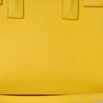 Saint Laurent Grained Calfskin Baby Sac De Jour Yellow 11 of 15
