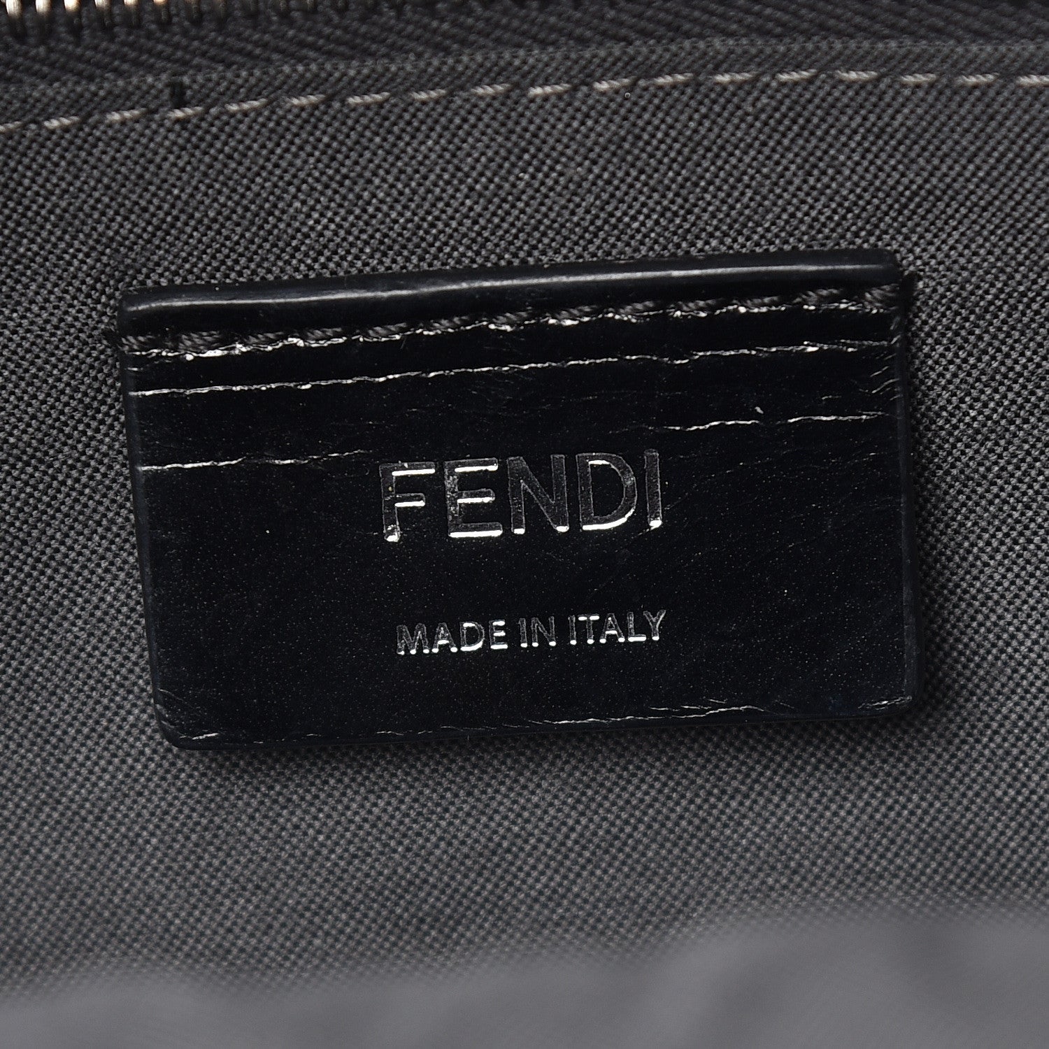 Fendi Vitello Dolce Crystal Flowerland Croc Tail Mini Backpack Grey 6 of 20