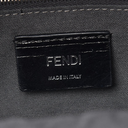 Fendi Vitello Dolce Crystal Flowerland Croc Tail Mini Backpack Grey 6 of 20