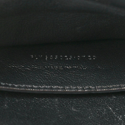Saint Laurent Suede Smooth Calfskin Monogram Medium Solferino Soft Satchel Black 7 of 11