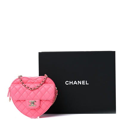 Chanel Lambskin Quilted CC In Love Heart Bag Pink 10 of 10