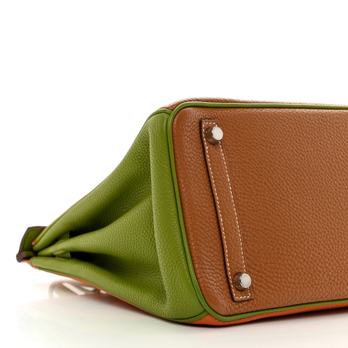 Togo Birkin 30 Gold Vert Anis Orange
