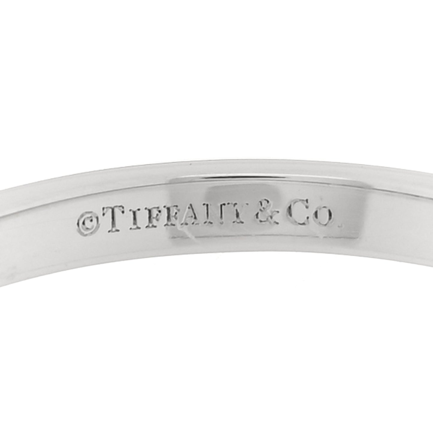 Platinum Diamond .27ctw 2.2mm Half Circle Forever Band Ring 56 7.5