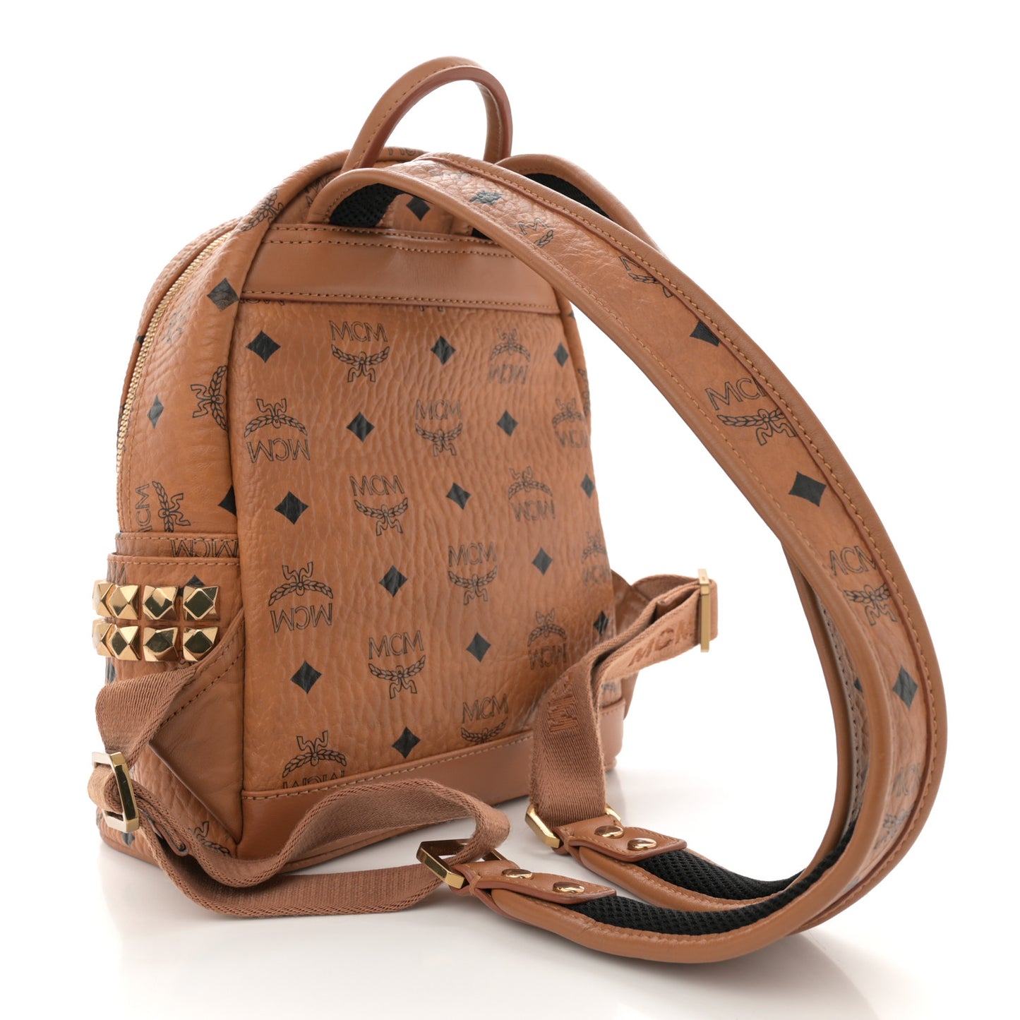 Visetos Side Stud Mini Stark Backpack Cognac