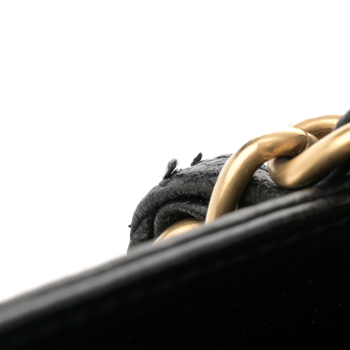 Caviar Quilted Flap Shoulder Bag Black
