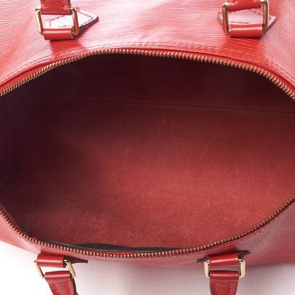 Louis Vuitton Epi Speedy 35 Castillan Red 6 of 13