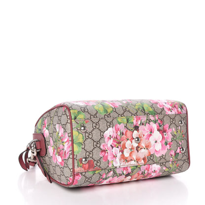 Gucci GG Supreme Monogram Blooms Small Boston Beige Multicolor Dry Rose 4 of 10
