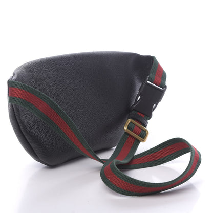 Gucci Grained Calfskin Small Logo Belt Bag Black 3 of 11