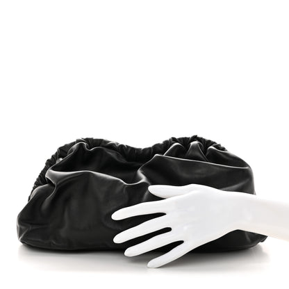 Mansur Gavriel Lambskin Cloud Clutch Black Flamma 2 of 8