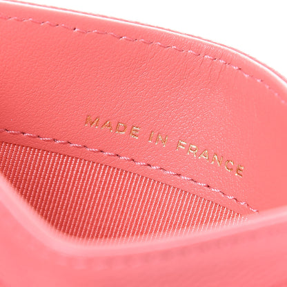 Chanel Shiny Caviar Quilted Card Holder Pink 7 of 9
