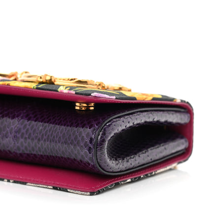 Dolce & Gabbana Patchwork Snakeskin Brocade DG Girls Shoulder Bag Multicolor 9 of 9