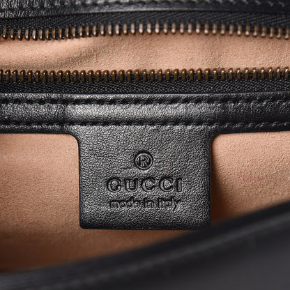 Gucci Calfskin Matelasse Small GG Marmont Shoulder Bag Black 6 of 10
