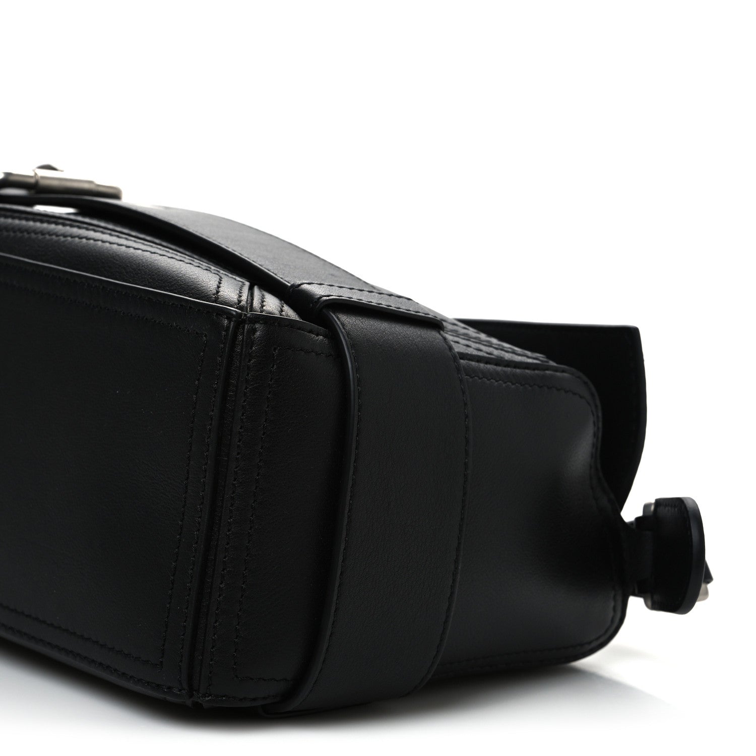 Loewe Shiny Calfskin Small Puzzle Biker Bag Black 9 of 9