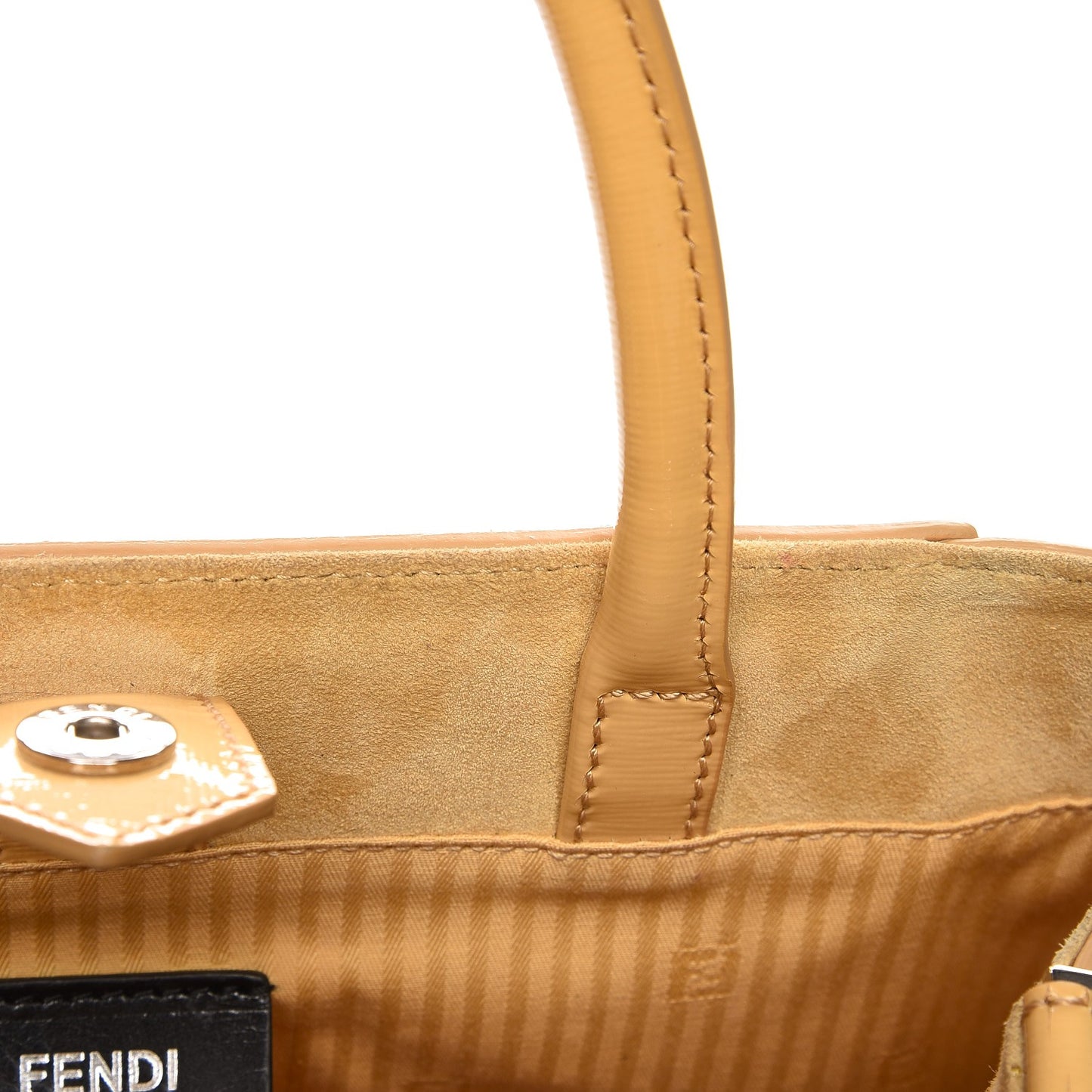 Vitello Vernice Camoscio Petite 2Jours Tote Alchemy Yellow