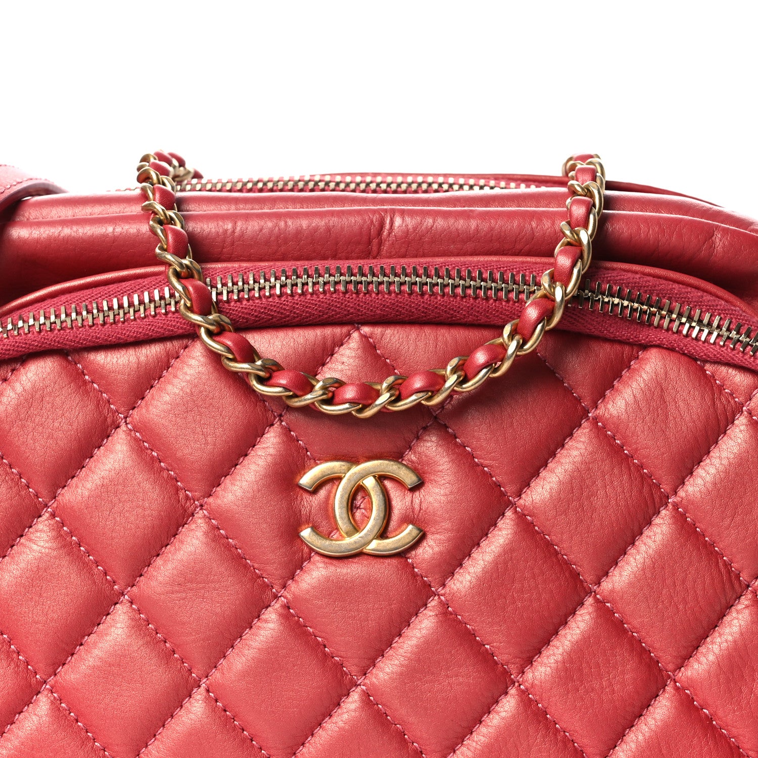 Chanel Calfskin Quilted Day Trips Camera Case Pink 8 of 11