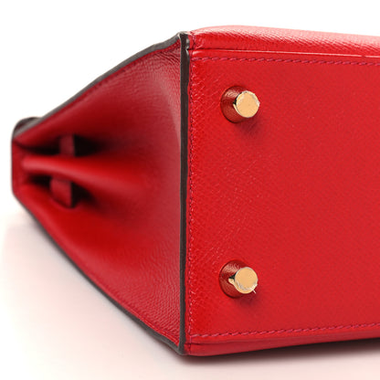 Hermes Epsom Kelly Sellier 25 Rouge Casaque 9 of 10