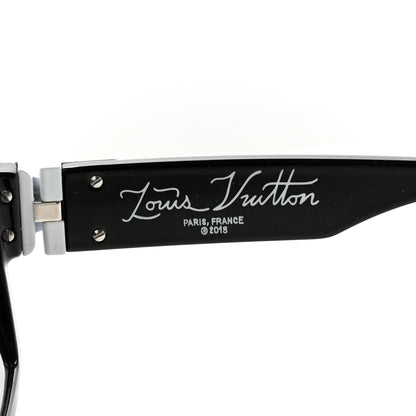 Louis Vuitton Acetate Metal 1.1 Millionaires Sunglasses Z1689W Black 5 of 8