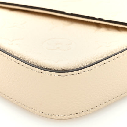 Louis Vuitton Empreinte Pochette Felicie Chain Wallet Cream 10 of 10