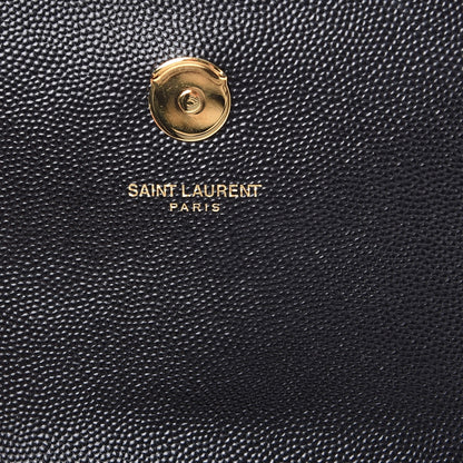 Saint Laurent Grain De Poudre Small Monogram Kate Satchel Black 6 of 7