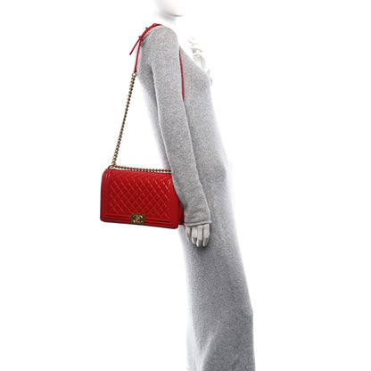 Chanel Lambskin Quilted New Medium Boy Flap Red 2 of 11