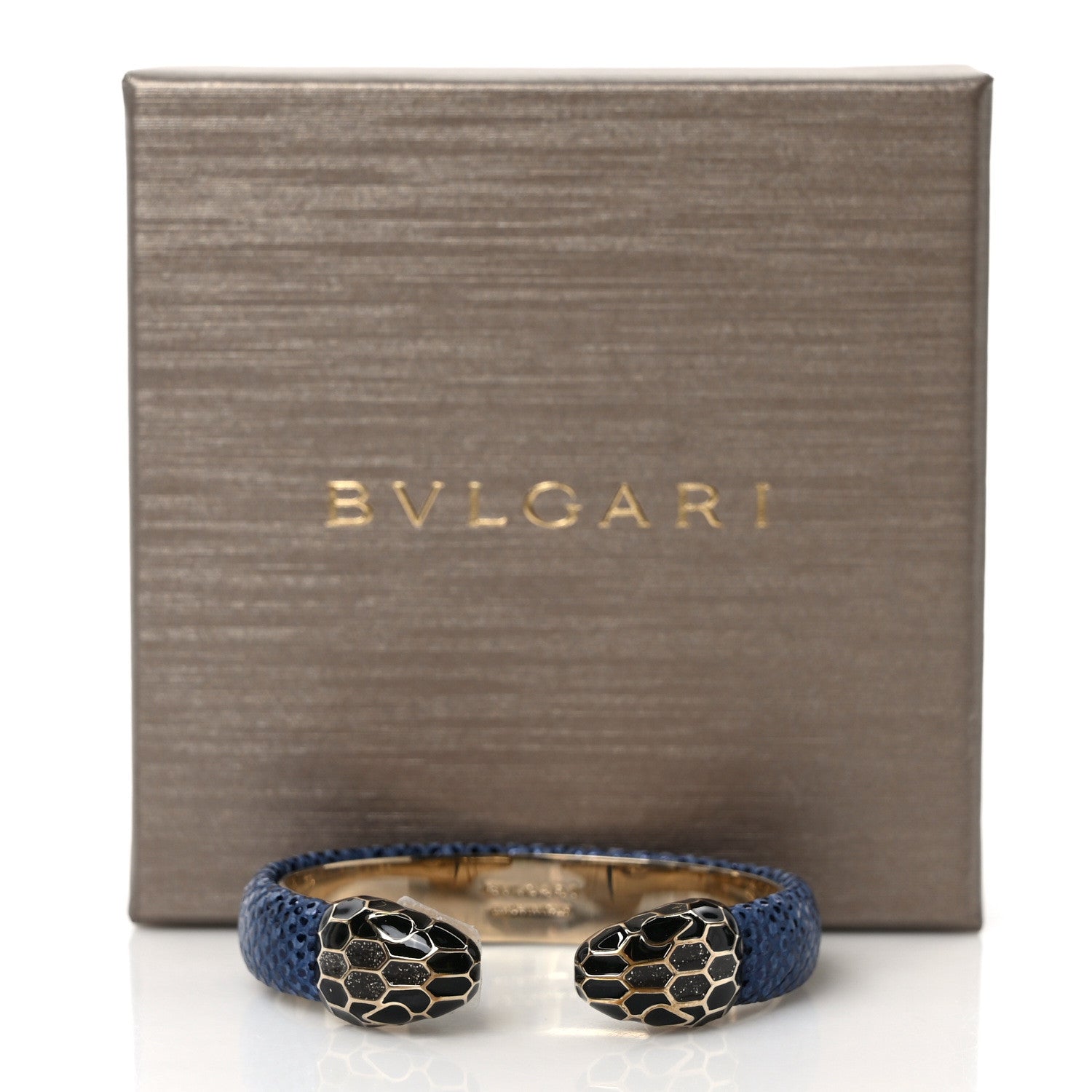 Bulgari Metallic Karung Serpenti Forever Bracelet Midnight Sapphire 6 of 6