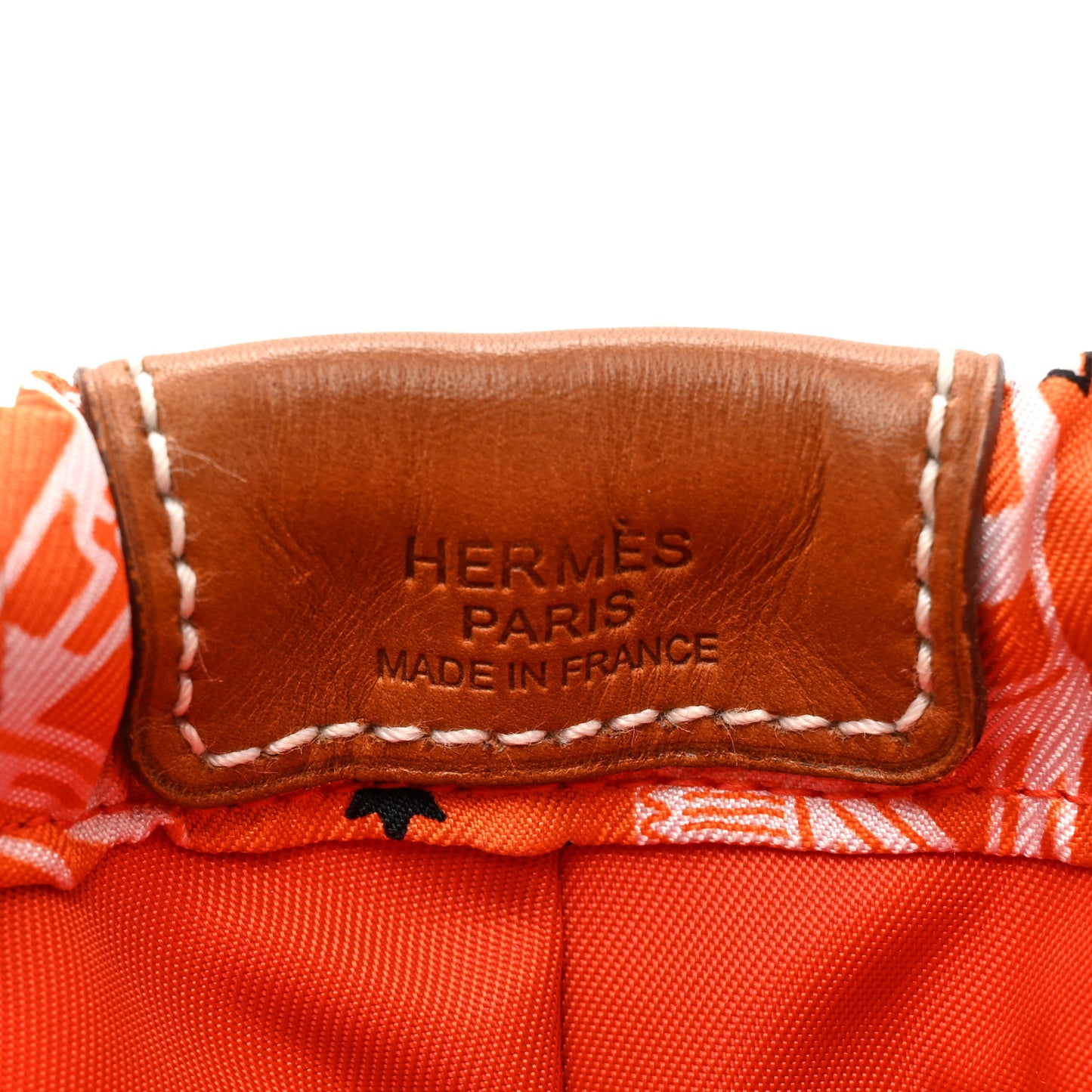Barenia Silk Eperons d'Or Fourbi 20 PM Pouch Orange Fauve