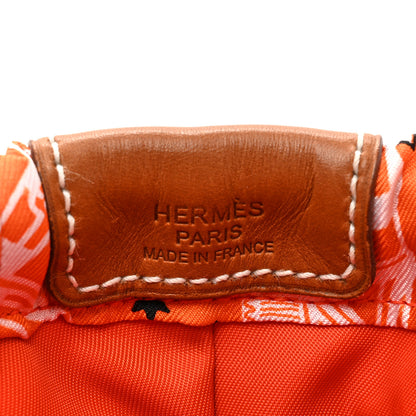 Hermes Barenia Silk Eperons d'Or Fourbi 20 PM Pouch Orange Fauve 6 of 10