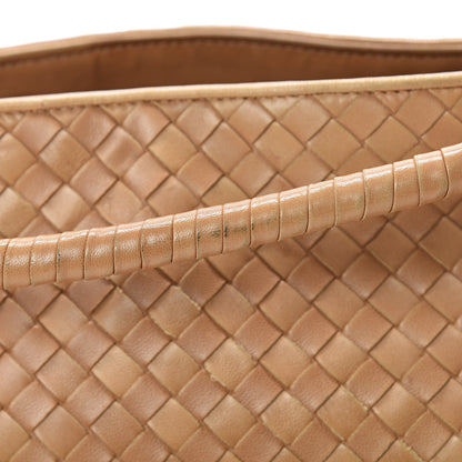Bottega Veneta Nappa Intrecciato Shoulder Bag Camel 18 of 19
