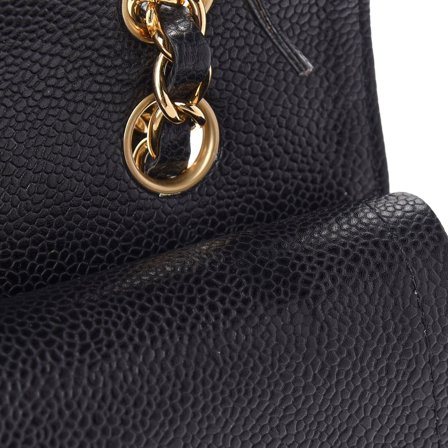 Chanel Caviar Quilted Medium Double Flap Black 11 of 13