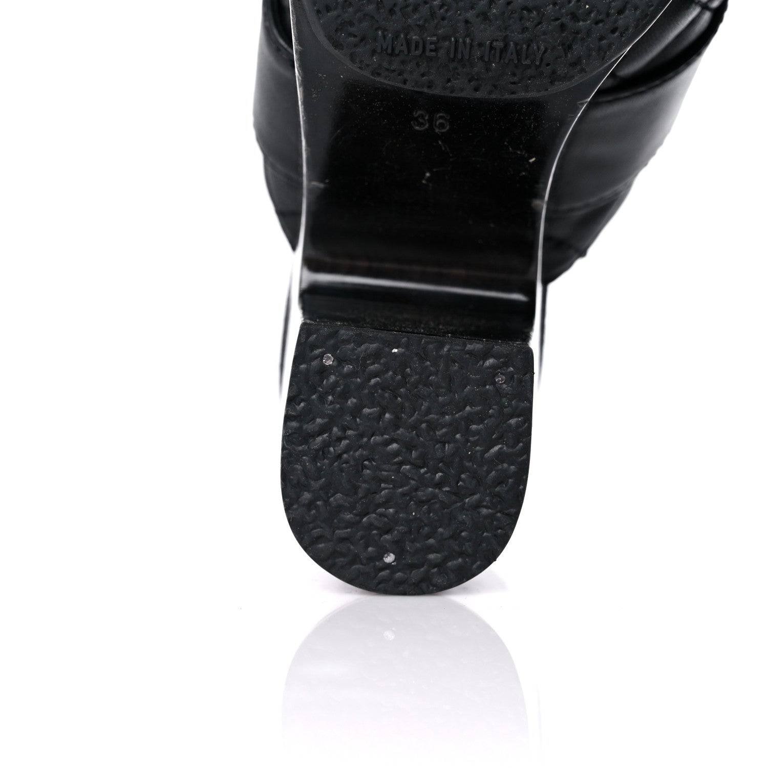 Chanel Lambskin Quilted CC Turn Lock Clogs 36 Black 9 of 16