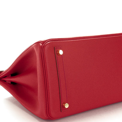 Hermes Epsom Birkin 30 Rouge Casaque 24 of 27