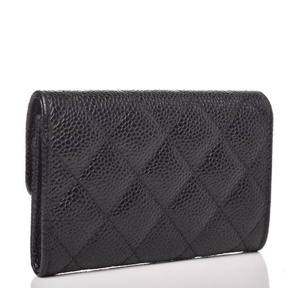 Chanel Caviar Quilted Flap Card Holder Black 3 of 9