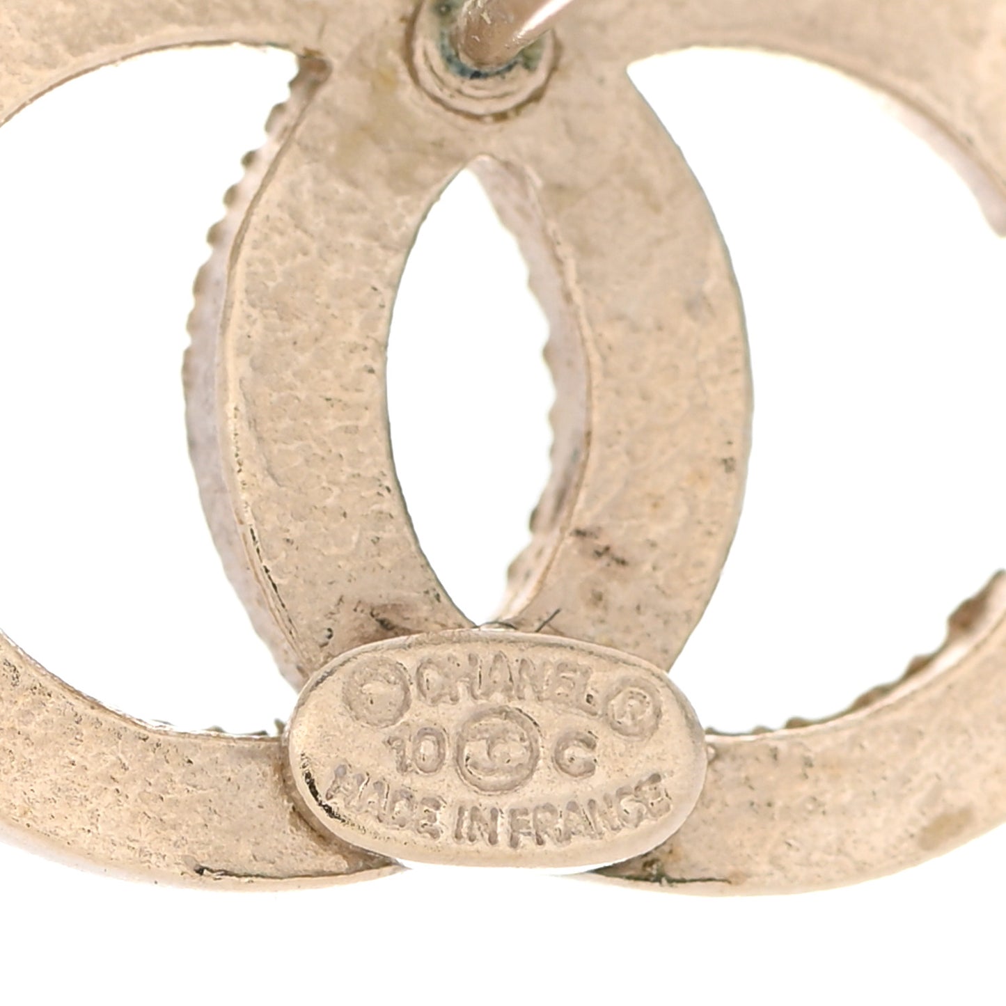 Crystal CC Earrings Gold