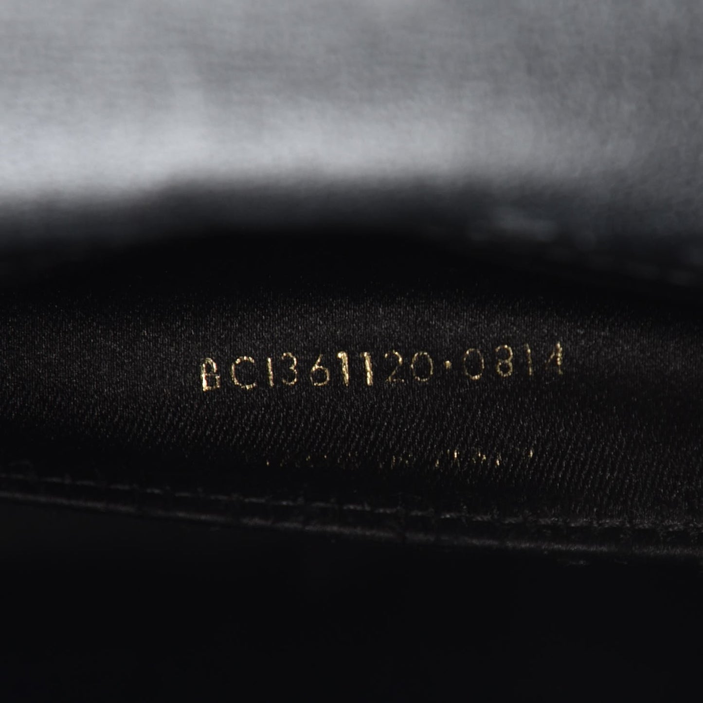 Calfskin Monogram Large Belle De Jour Clutch Black