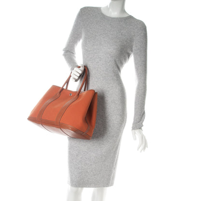 Hermes Toile Buffle Garden Party 36 Potiron 2 of 7