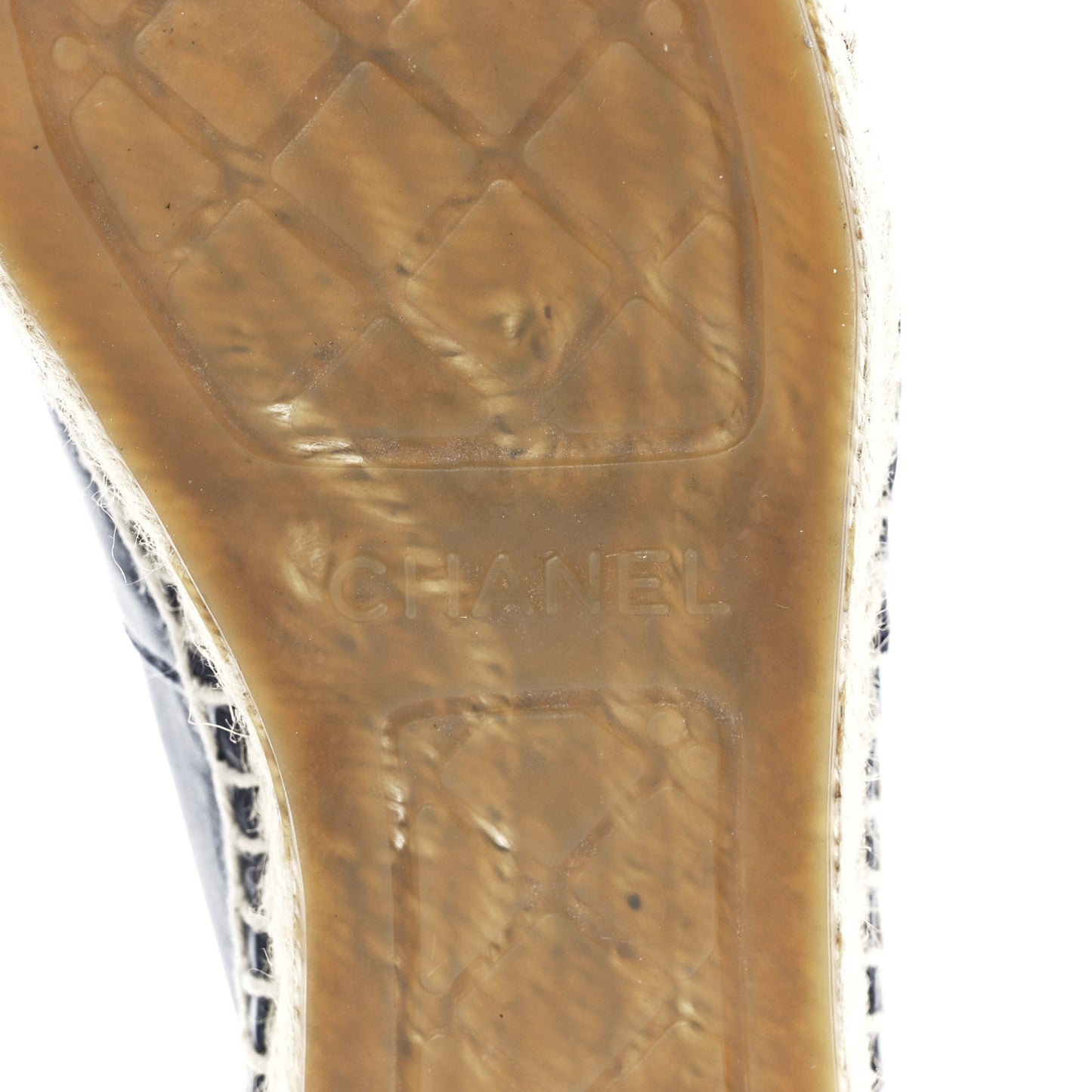 Lambskin CC Espadrilles 35 Navy Black