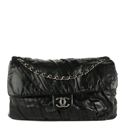 Chanel Glazed Calfskin Twisted Maxi Flap Black 1 of 7